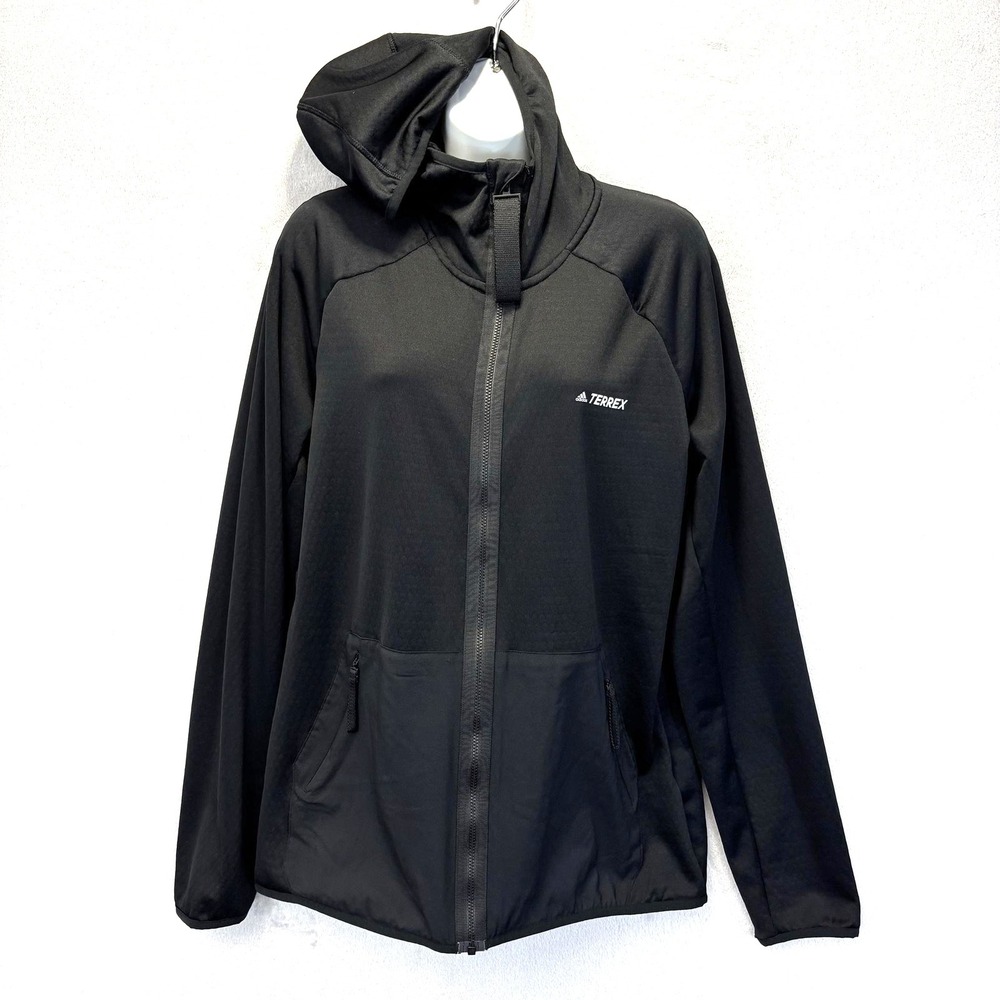 adidas TERREX Tech Lite Hooded Hiking Jacket Womens XL Lightweight Outdoors